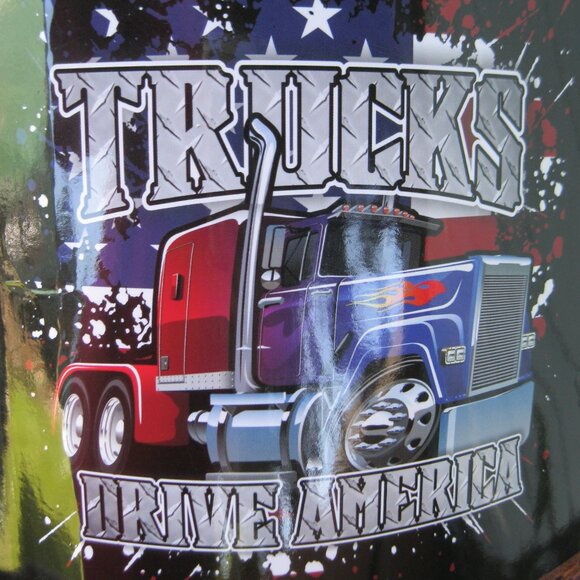 Trucks Drive America Dusty's West Texas Fleece Throw Blanket 60''x80'' NWT - Picture 1 of 3